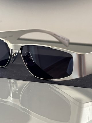Occhiali da sole Saint Laurent Argento/Nero