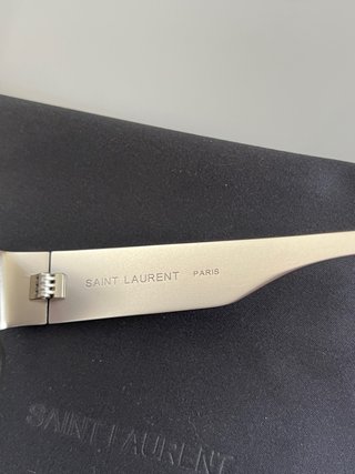 Occhiali da sole Saint Laurent Argento/Nero
