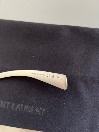 Occhiali da sole Saint Laurent Argento/Nero