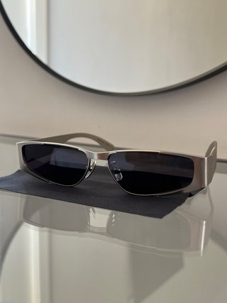 Occhiali da sole Saint Laurent Argento/Nero