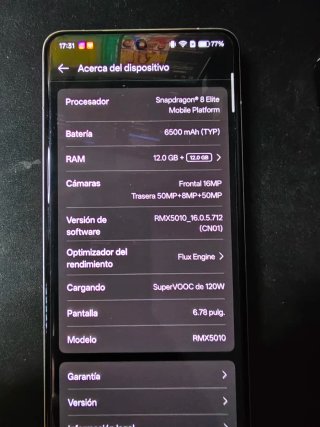 Móvil Realme GT7 Pro Gris