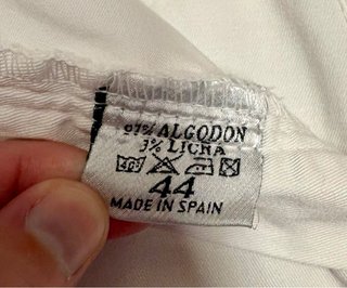 Pantalón blanco hombre 44