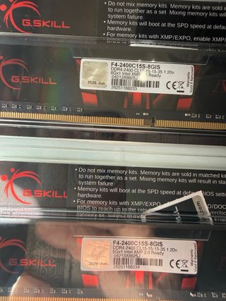 Ram G.Skill DDR4 32GB (4X8Gb)AEGIS 2400MHz NOVAS