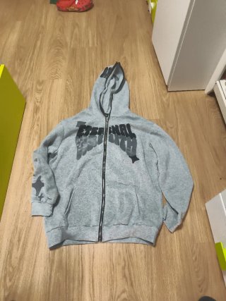 Chaqueta gris con cremallera Talla XL