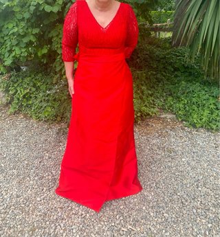 Vestido Alta Costura Rojo