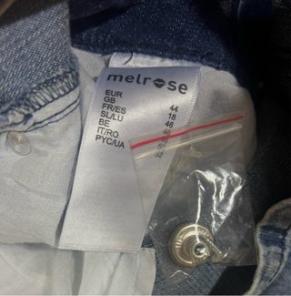 * Talla XXL. Mono corto vaquero sin mangas MELROSE