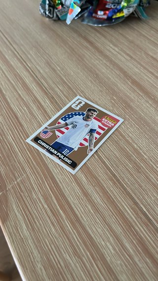 Pulisic Extra Sticker Oro Panini