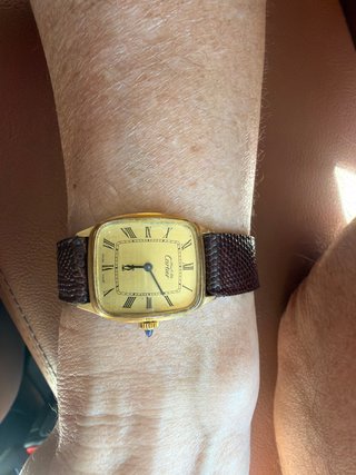 Reloj Cartier Baño oro 18k
