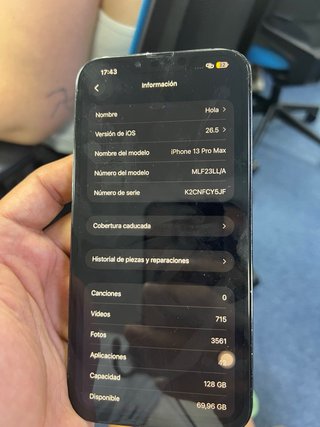 iPhone 13 Pro Max 128GB Negro