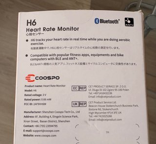 Cinta Pulsómetro Coospo H6 + Cinta Pulsom Garmin