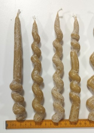 Candele cera d'api artigianali torciglione