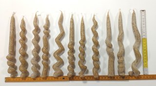 Candele cera d'api artigianali torciglione