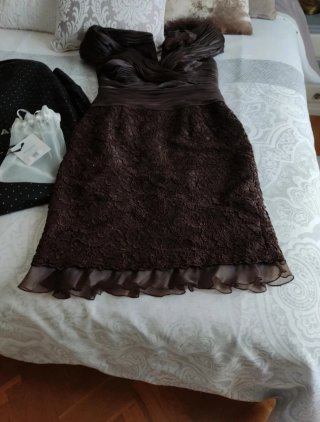 Vestido Pronovias Marrón Ceremonia