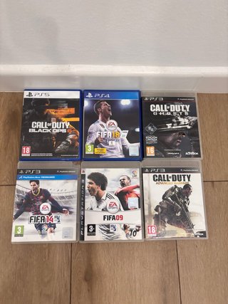 Lote Videojuegos PS3, PS4, PS5: Call of Duty y FIF