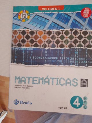 Libro de texto Matemáticas