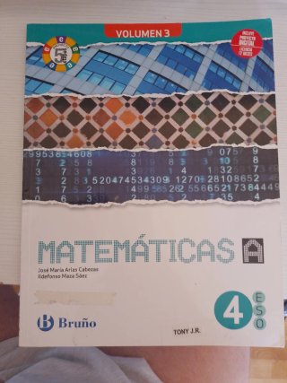 Libro de texto Matemáticas