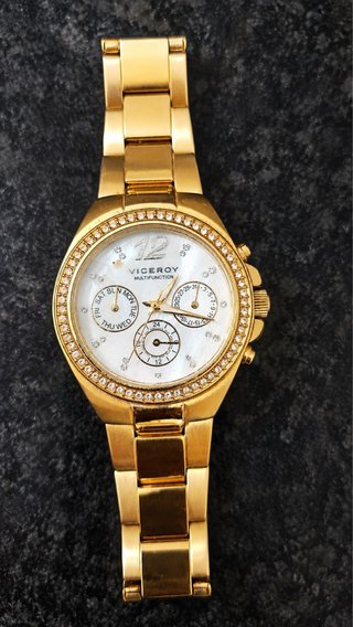 Reloj Viceroy Dorado Multifunción Mujer