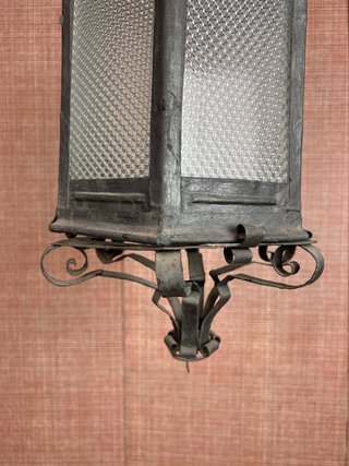 Lámpara Farol antiguo Hierro Forjado