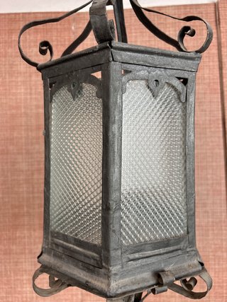 Lámpara Farol antiguo Hierro Forjado