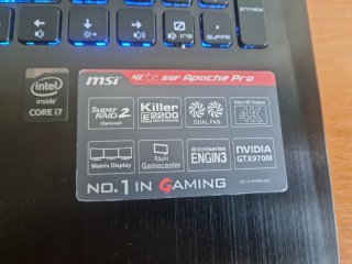 MSI GE62 i7 GTX 970M 16GB Ram SSD+1TB 4K pc Gamer