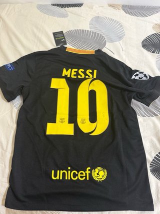 Camiseta Leo Messi FCB Negra Nike Talla M