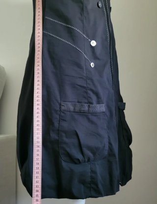 Vestido negro abullonado Talla M
