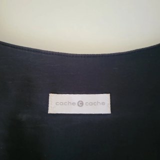 Vestido negro abullonado Talla M