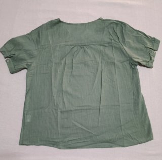 Blusa verde salvia 100% algodón - Nueva