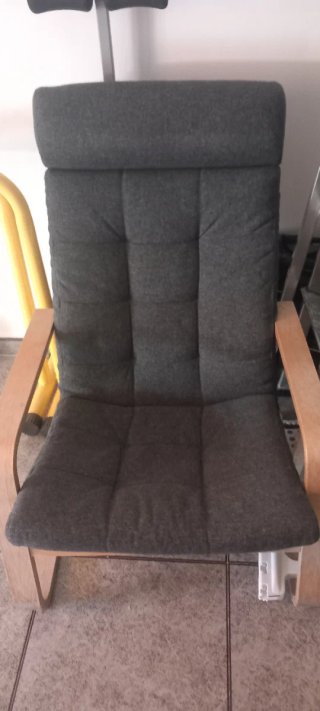 Sillón Mecedora Ikea Madera Gris