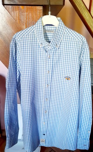 Camisa Spagnolo cuadros azul Talla XS