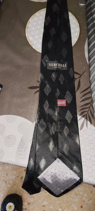 Corbata MACORI Plata y Azul