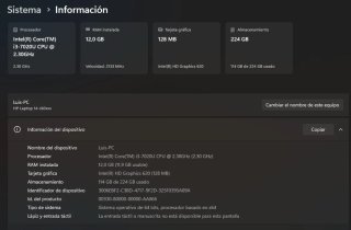Ordenador portátil HP Intel Core i3