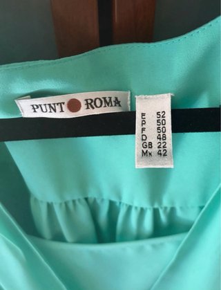 Blusa Punto Roma verde