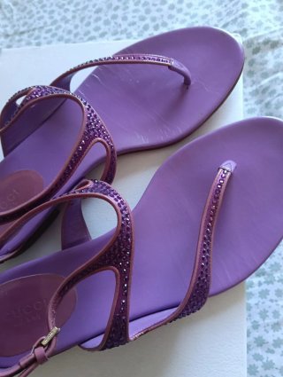 Sandalias Gucci Moradas Talla 37.5