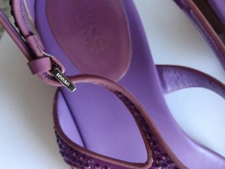 Sandalias Gucci Moradas Talla 37.5