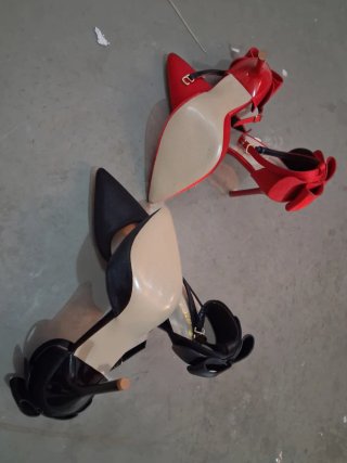 Zapatos de tacón con lazo talla 35