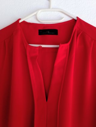 Vestido rojo sin mangas