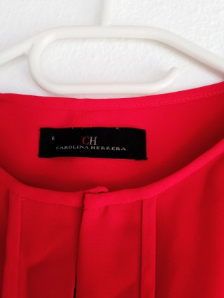 Vestido rojo sin mangas