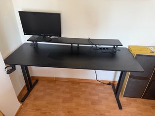 Mesa Gaming con LED y Soporte