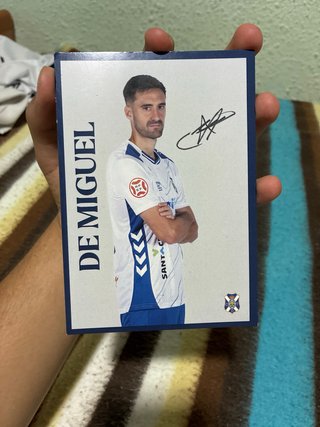 Foto De Miguel CD Tenerife Firmada