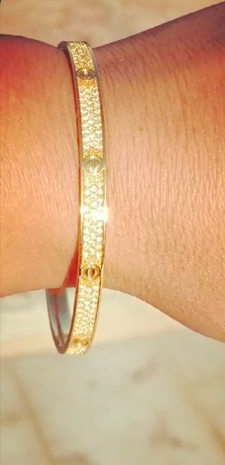 Pulsera laminada en oro 18k