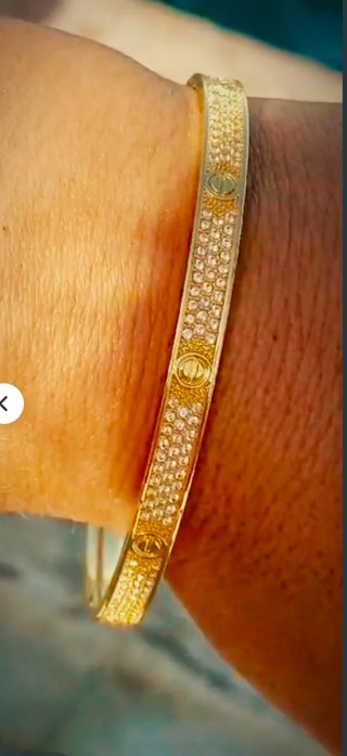 Pulsera laminada en oro 18k