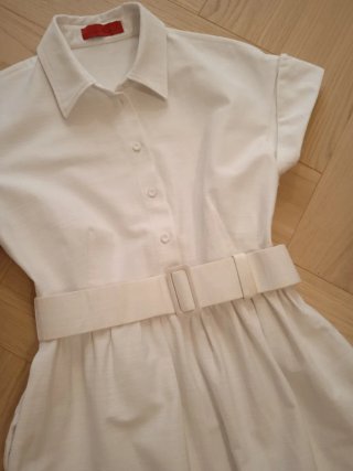 Vestido Blanco Carolina Herrera Talla S