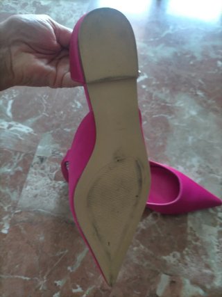 Bailarinas Fucsia con Tira Brillante