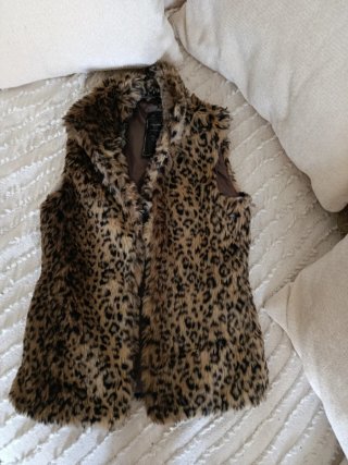 Chaleco pelo leopardo Talla S