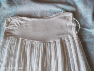 Falda ibizenca Blanca Larga Hippie Bohemia