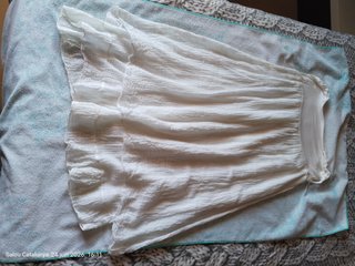 Falda ibizenca Blanca Larga Hippie Bohemia
