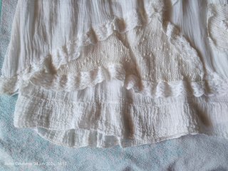 Falda ibizenca Blanca Larga Hippie Bohemia
