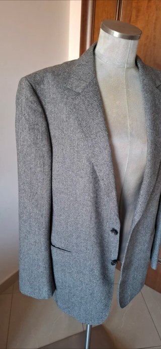 Giacca sartoriale uomo grigia taglia 54