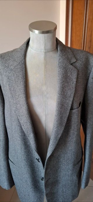 Giacca sartoriale uomo grigia taglia 54